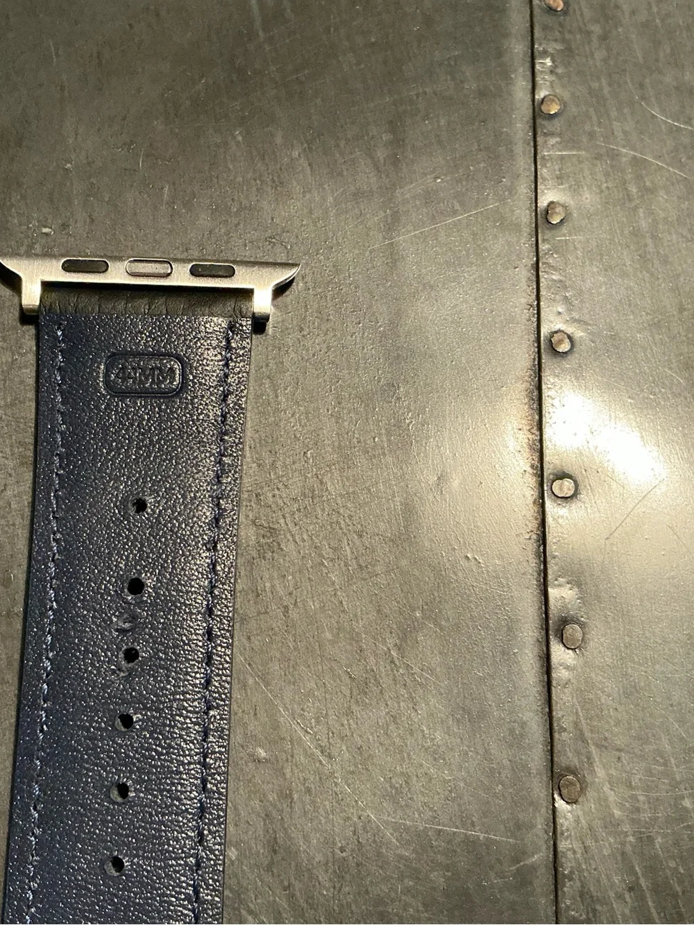 ‼️New Maison de Sabre Black Leather Apple Watch Strap
